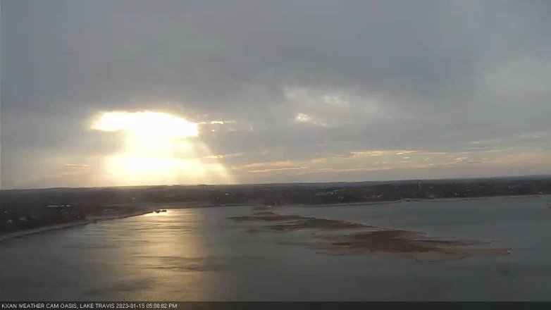 Lake Travis webcam, January 15, 2023 5:00 PM CT