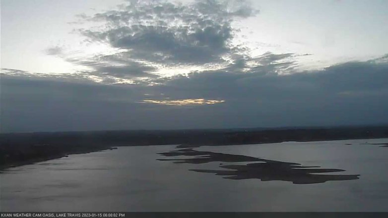 Lake Travis webcam, January 15, 2023 6:00 PM CT
