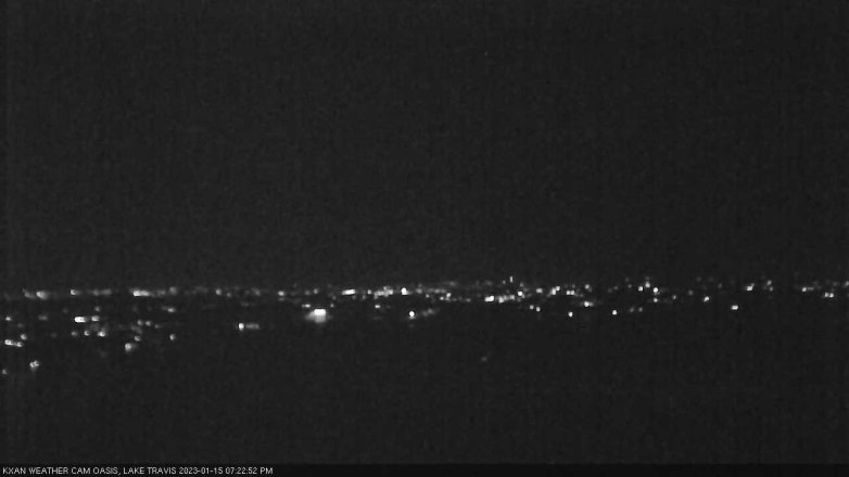 Lake Travis webcam, January 15, 2023 7:25 PM CT
