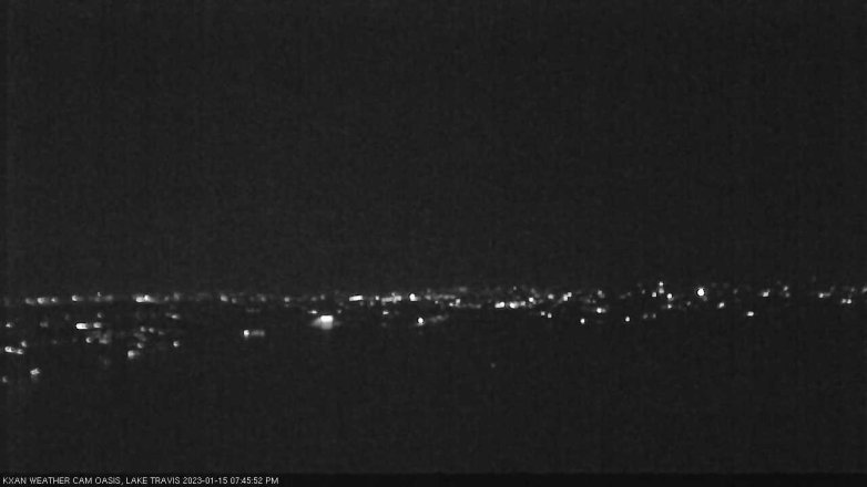 Lake Travis webcam, January 15, 2023 7:45 PM CT