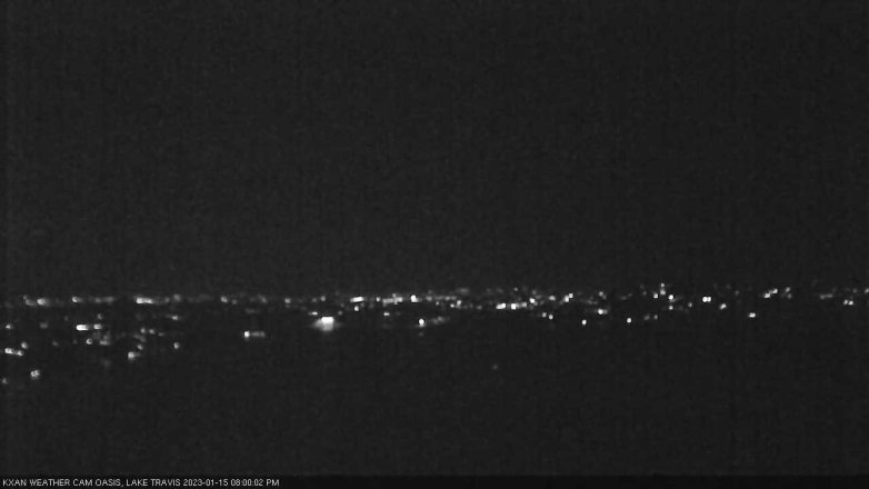 Lake Travis webcam, January 15, 2023 8:00 PM CT