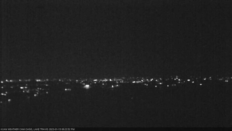 Lake Travis webcam, January 15, 2023 8:25 PM CT