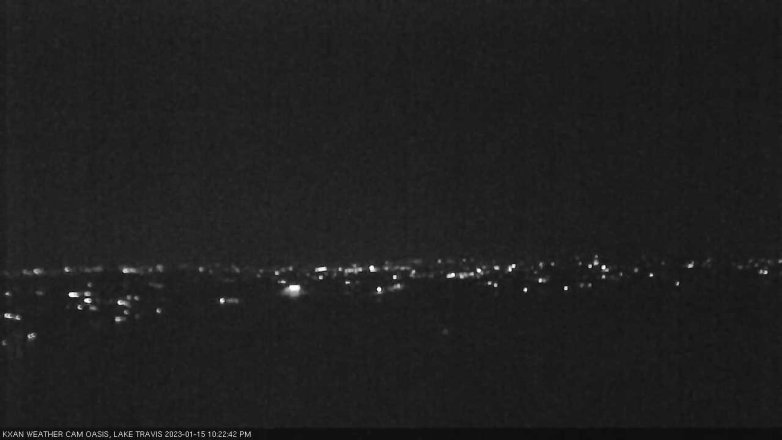 Lake Travis webcam, January 15, 2023 10:25 PM CT