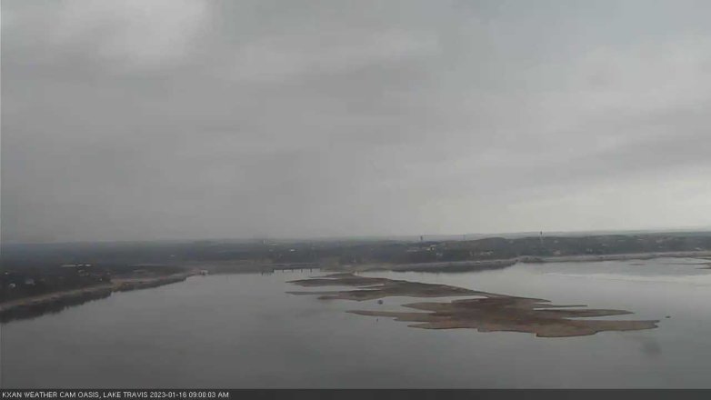 Lake Travis webcam, January 16, 2023 9:00 AM CT
