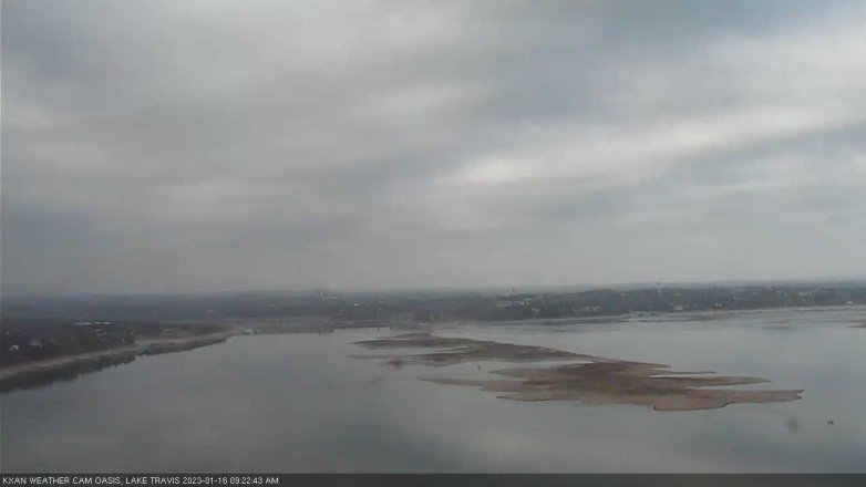 Lake Travis webcam, January 16, 2023 9:25 AM CT