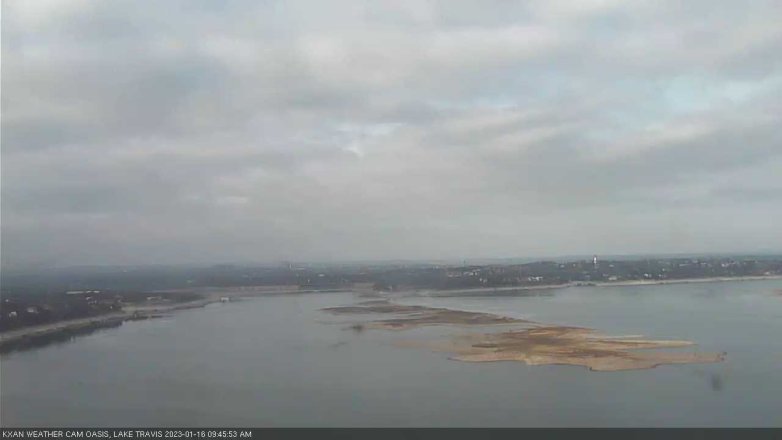 Lake Travis webcam, January 16, 2023 9:45 AM CT