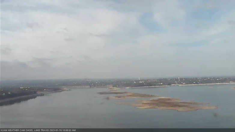 Lake Travis webcam, January 16, 2023 10:00 AM CT