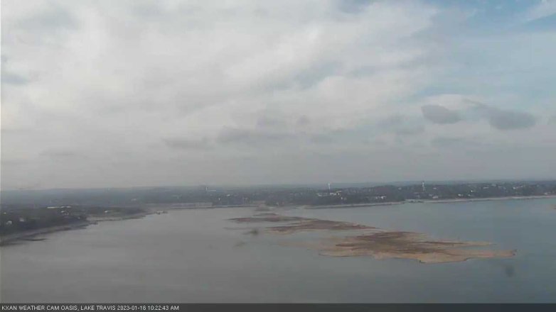 Lake Travis webcam, January 16, 2023 10:25 AM CT