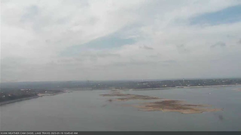 Lake Travis webcam, January 16, 2023 10:45 AM CT