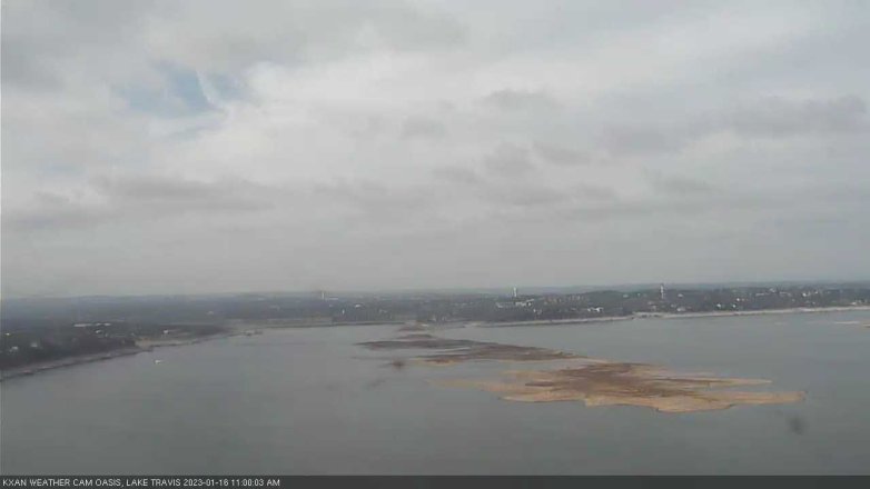 Lake Travis webcam, January 16, 2023 11:00 AM CT