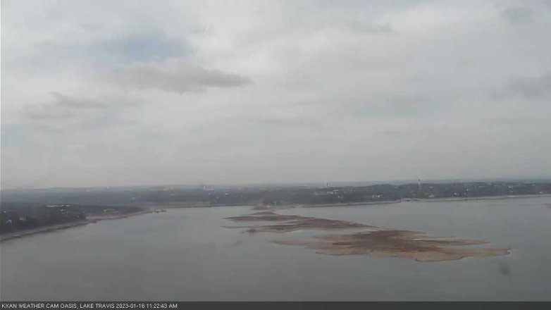 Lake Travis webcam, January 16, 2023 11:25 AM CT