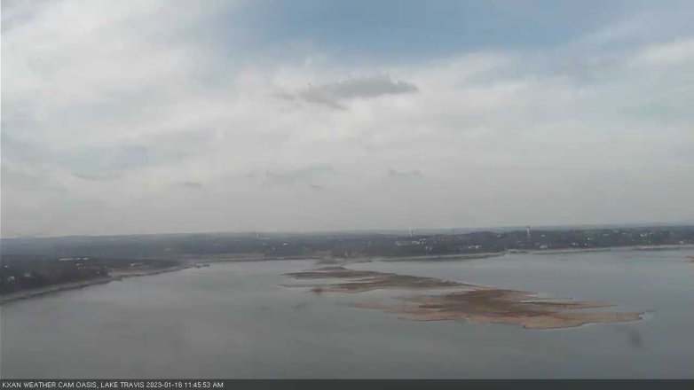 Lake Travis webcam, January 16, 2023 11:45 AM CT