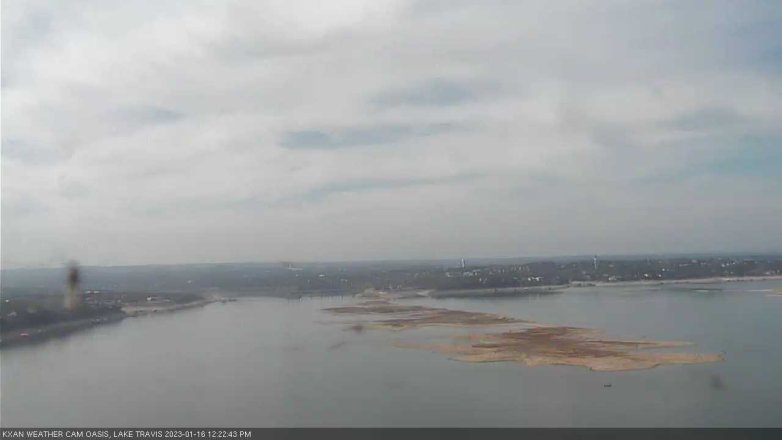 Lake Travis webcam, January 16, 2023 12:25 PM CT