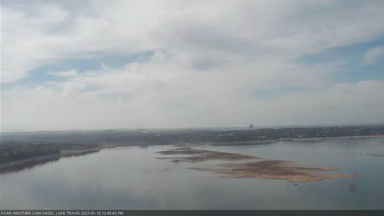 Lake Travis webcam, January 16, 2023 12:45 PM CT