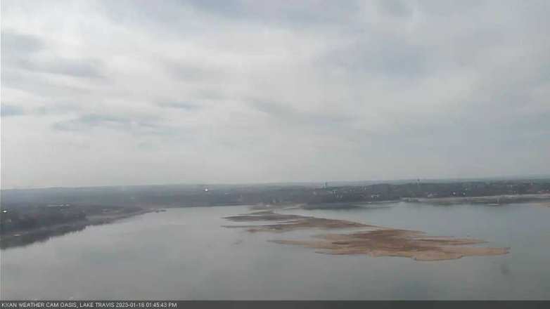 Lake Travis webcam, January 16, 2023 1:45 PM CT