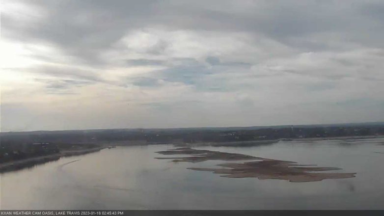 Lake Travis webcam, January 16, 2023 2:45 PM CT