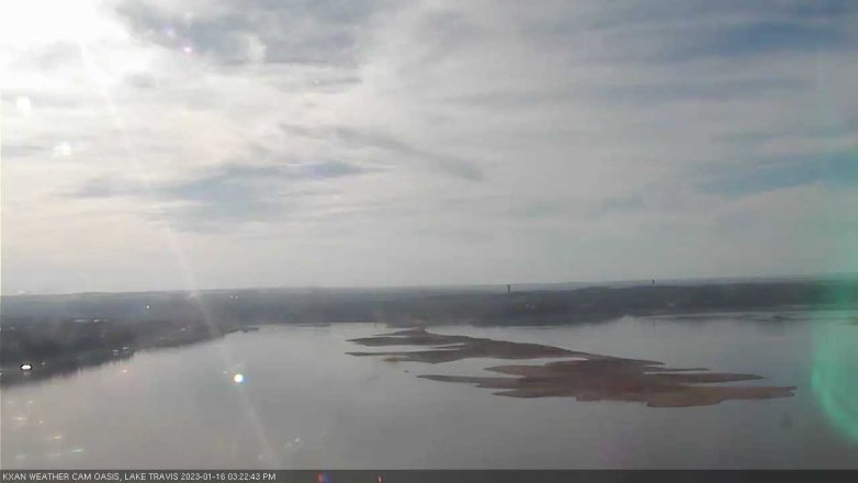 Lake Travis webcam, January 16, 2023 3:25 PM CT