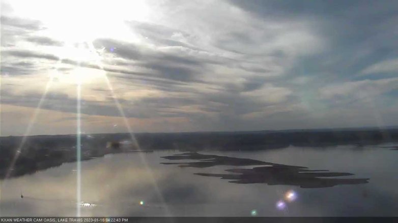 Lake Travis webcam, January 16, 2023 4:25 PM CT
