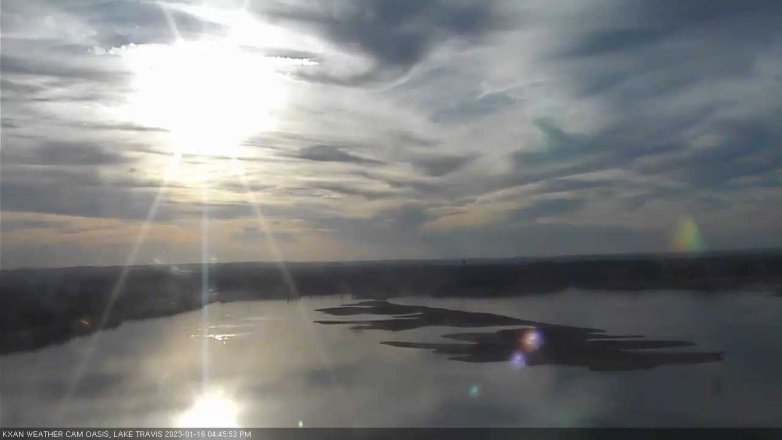 Lake Travis webcam, January 16, 2023 4:45 PM CT
