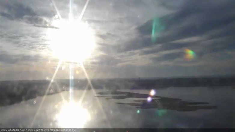 Lake Travis webcam, January 16, 2023 5:00 PM CT