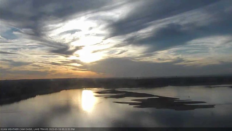 Lake Travis webcam, January 16, 2023 5:25 PM CT
