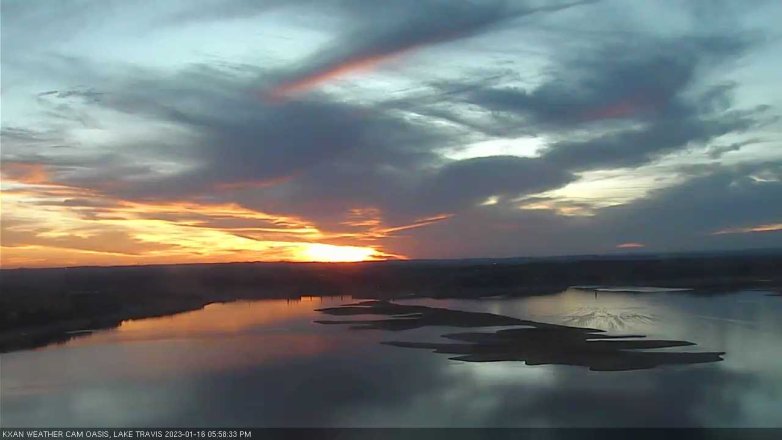 Lake Travis webcam, January 16, 2023 6:00 PM CT