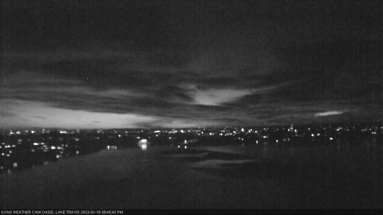 Lake Travis webcam, January 16, 2023 6:45 PM CT