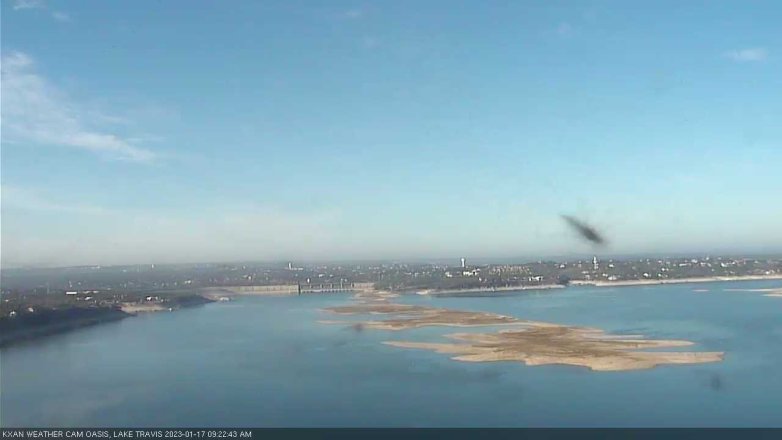 Lake Travis webcam, January 17, 2023 9:25 AM CT