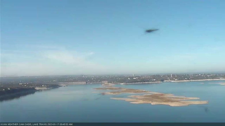 Lake Travis webcam, January 17, 2023 9:45 AM CT