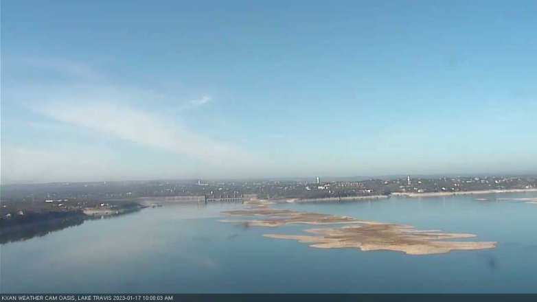 Lake Travis webcam, January 17, 2023 10:00 AM CT