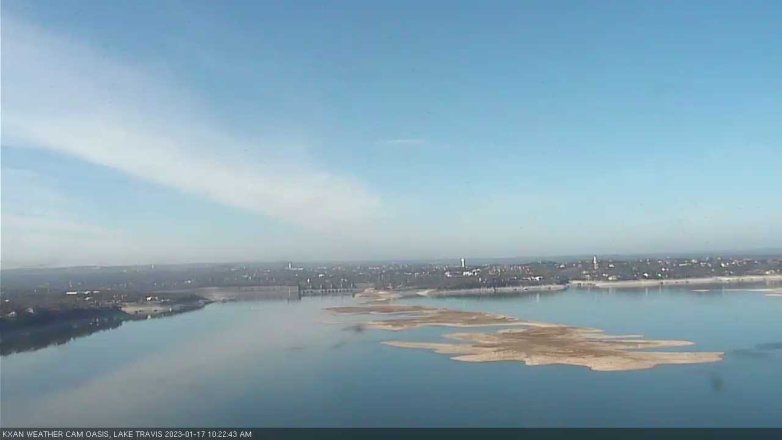 Lake Travis webcam, January 17, 2023 10:25 AM CT
