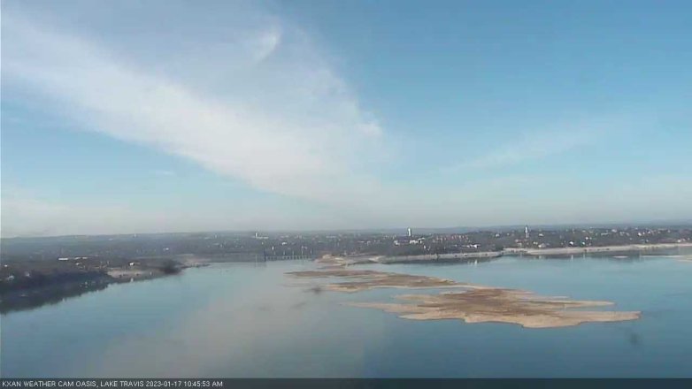 Lake Travis webcam, January 17, 2023 10:45 AM CT