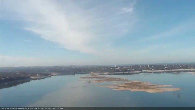 Lake Travis webcam, January 17, 2023 11:00 AM CT