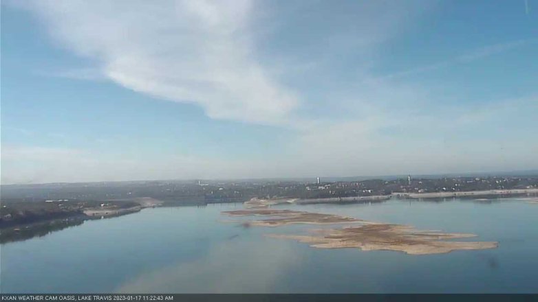 Lake Travis webcam, January 17, 2023 11:25 AM CT