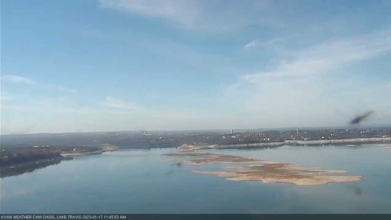 Lake Travis webcam, January 17, 2023 11:45 AM CT