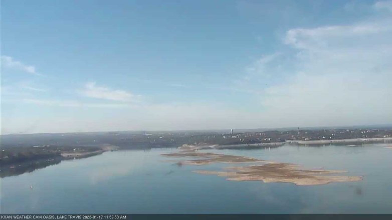 Lake Travis webcam, January 17, 2023 12:00 PM CT