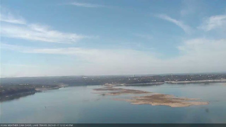 Lake Travis webcam, January 17, 2023 12:25 PM CT