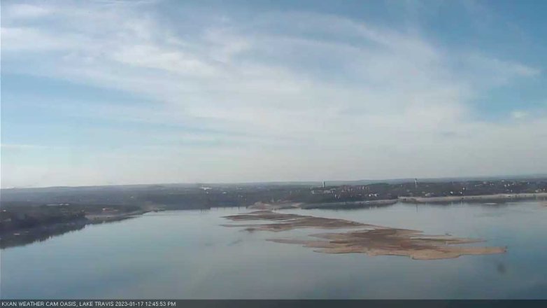 Lake Travis webcam, January 17, 2023 12:45 PM CT
