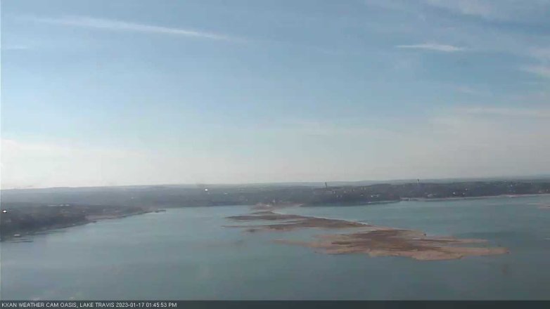 Lake Travis webcam, January 17, 2023 1:45 PM CT