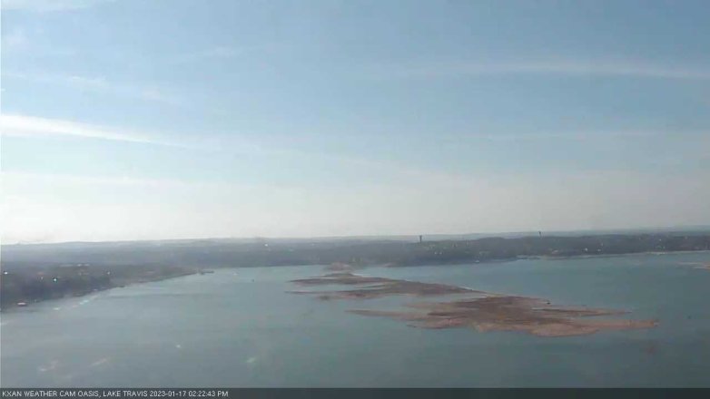 Lake Travis webcam, January 17, 2023 2:25 PM CT