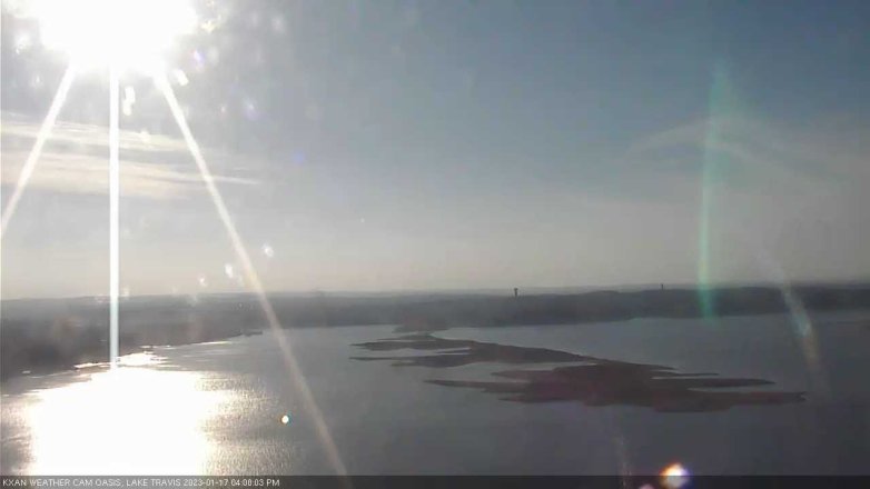 Lake Travis webcam, January 17, 2023 4:00 PM CT
