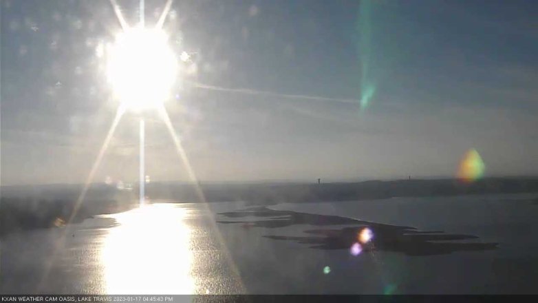 Lake Travis webcam, January 17, 2023 4:45 PM CT