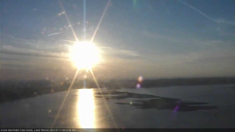 Lake Travis webcam, January 17, 2023 5:25 PM CT