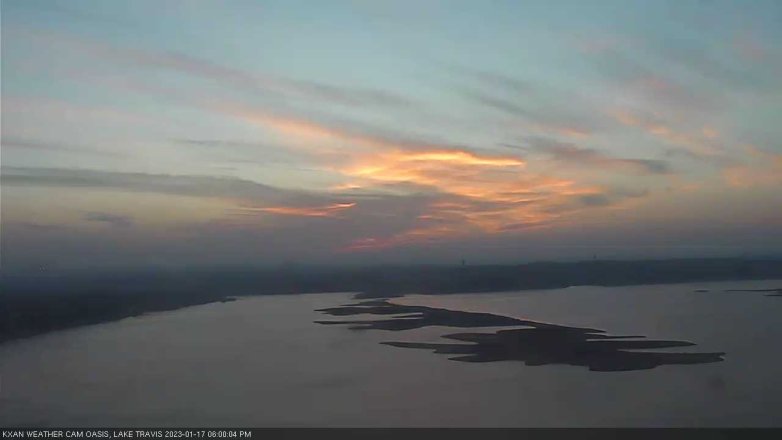 Lake Travis webcam, January 17, 2023 6:00 PM CT