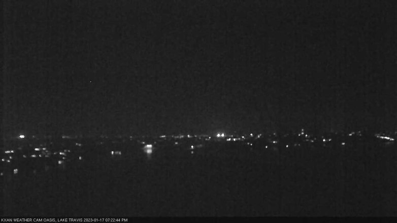 Lake Travis webcam, January 17, 2023 7:25 PM CT