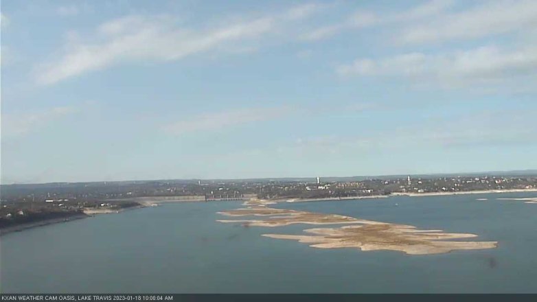 Lake Travis webcam, January 18, 2023 10:00 AM CT