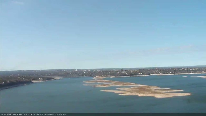 Lake Travis webcam, January 18, 2023 10:45 AM CT