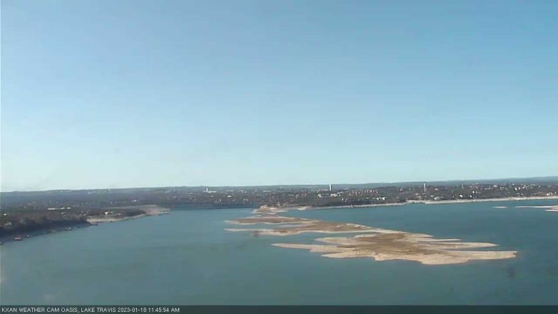 Lake Travis webcam, January 18, 2023 11:45 AM CT