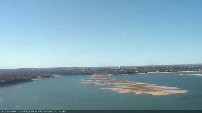 Lake Travis webcam, January 18, 2023 12:25 PM CT