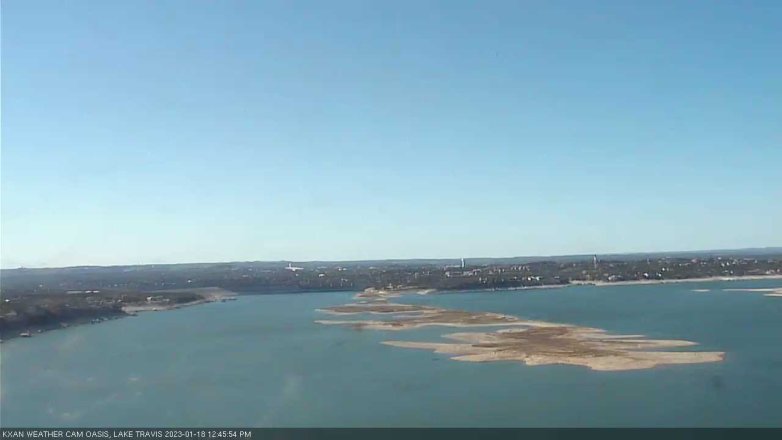 Lake Travis webcam, January 18, 2023 12:45 PM CT
